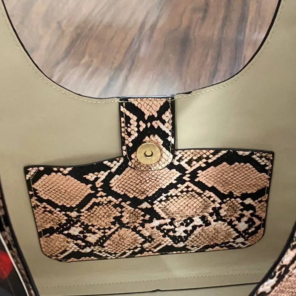 Ustyle Snakeskin Pattern Hobo Bag